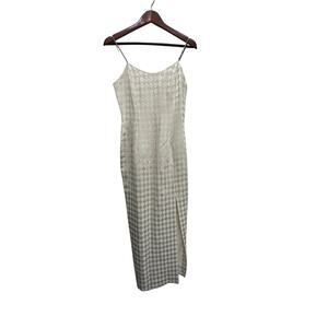 Jessica McClintock Women's 90s Iridescent Diamond Gunne Sax Midi Dress Size 7/8